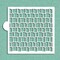 Cedar Shake Roof Cookie & Craft Stencil | CM087 by Designer Stencils |